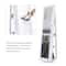 Pearl White Rotatable 2-in-1 Lockable Jewelry Cabinet